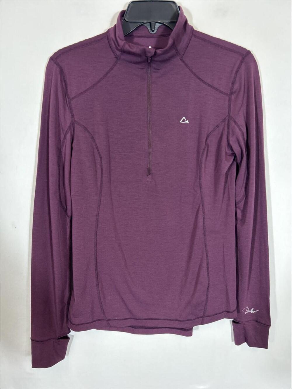 $65 Paradox Woman’s Long Sleeve Pullover Maroon Burgundy Neck Design M